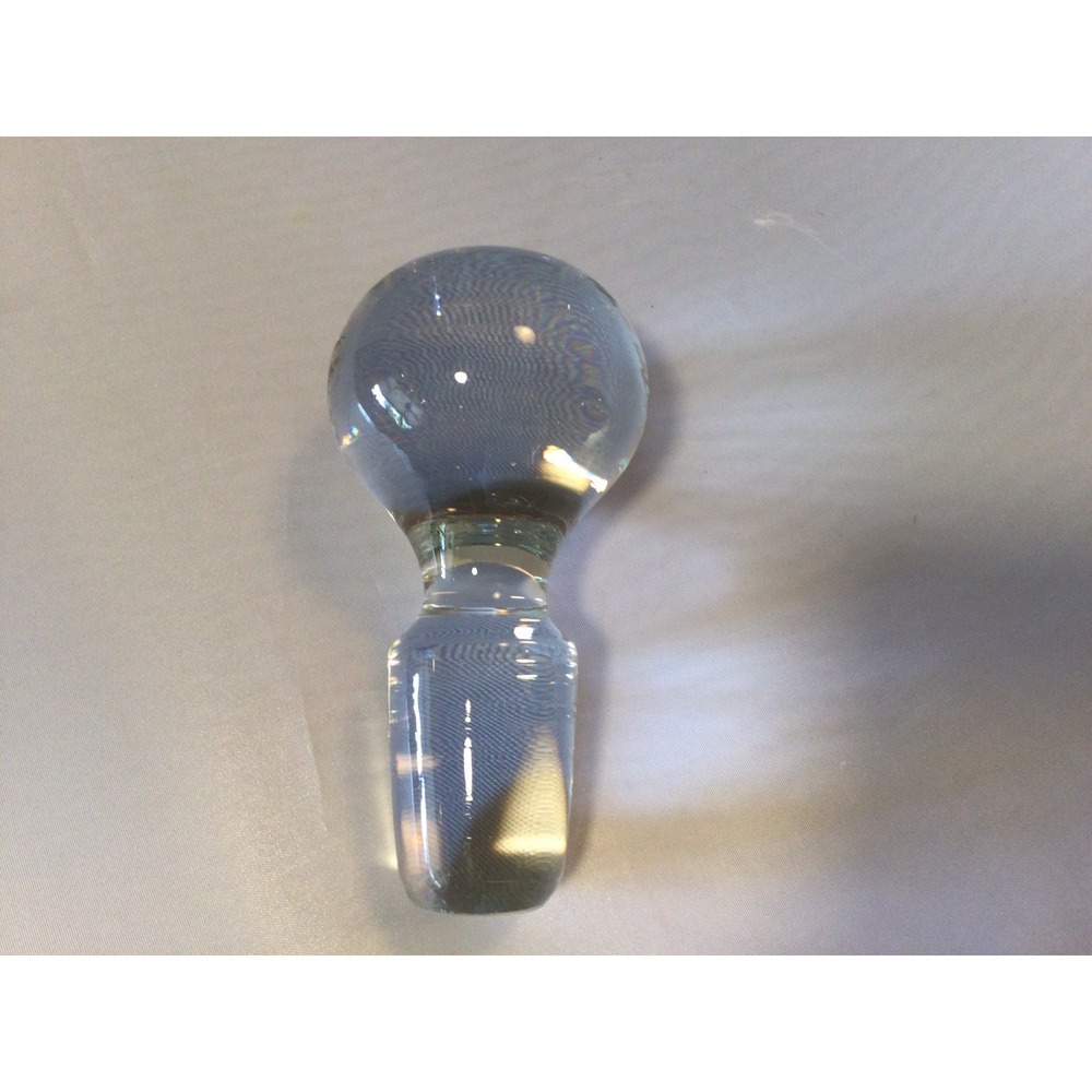 Vintage Solid Glass Round Ball Stopper